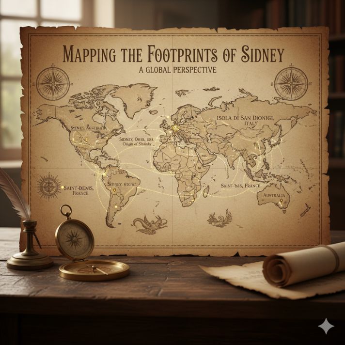 Mapping the Footprints of Sidney: A Global Perspective