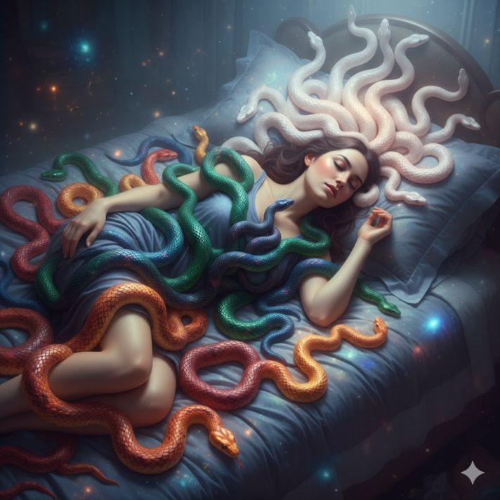 Dream of Snakes (Interpretation by Their Color)