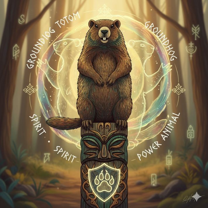 Groundhog Totem, Spirit, and Power Animal