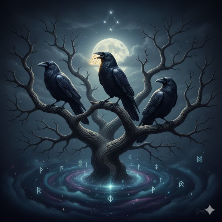 Seeing 3 Crows Spiritual Meaning