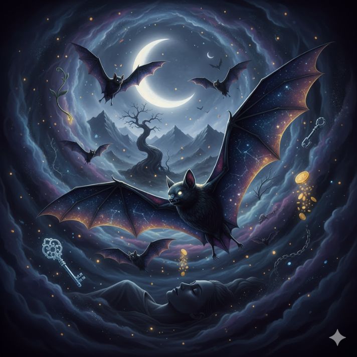 🌙 What do bats symbolize in dreams?