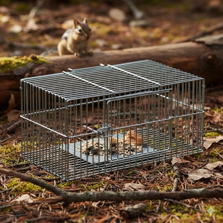 What trap should I use for catching chipmunks?