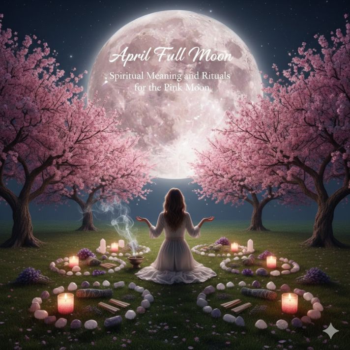 April Full Moon: Spiritual Meaning and Rituals for the Pink Moon