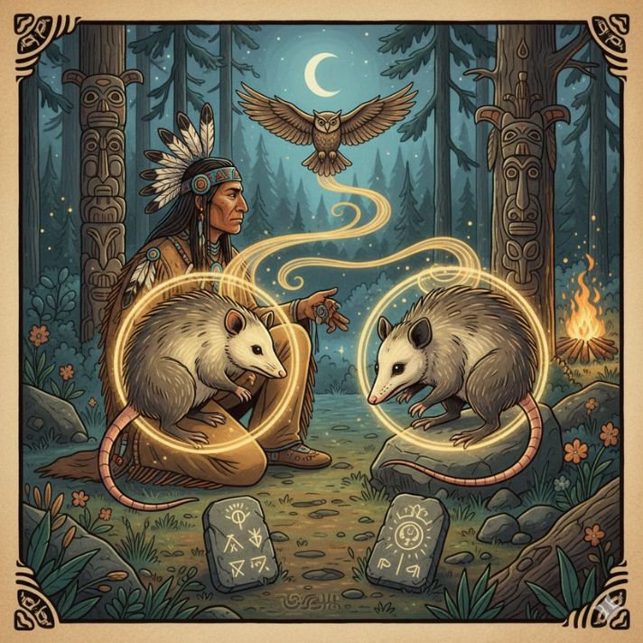 Native American Possum & Opossum Symbolic Meanings