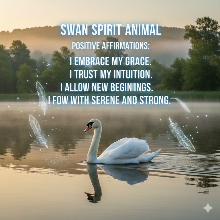 Swan Spirit Animal Positive Affirmations: