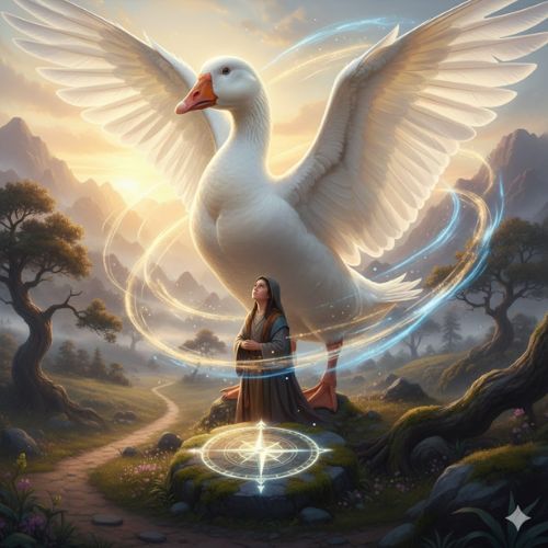 The Goose as a spiritual symbol of guidance and protection
