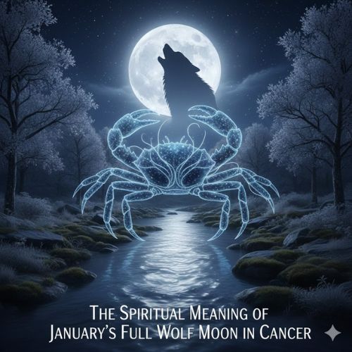 The Spiritual Meaning Of January’s Full Wolf Moon In Cancer